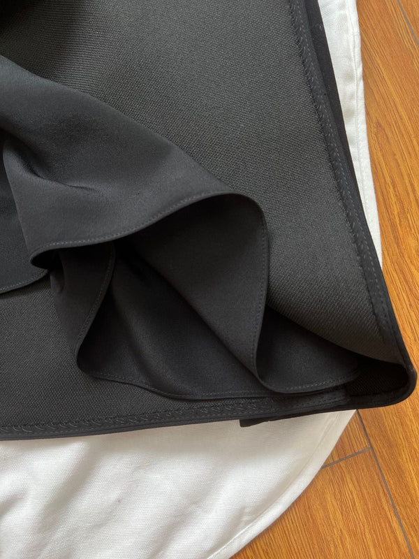 CD Dress Black Wool Silk