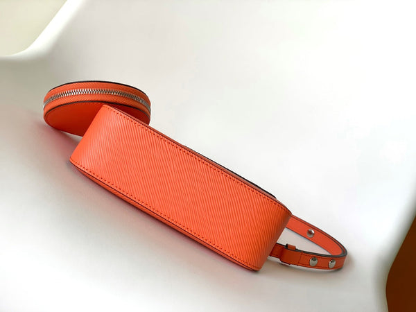 LV Marellini 19cm Orange Epi Grain Cowhide Metal HW