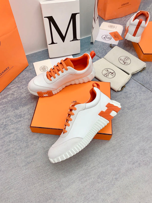 HM Bouncing Sneaker In White Lambskin 106429