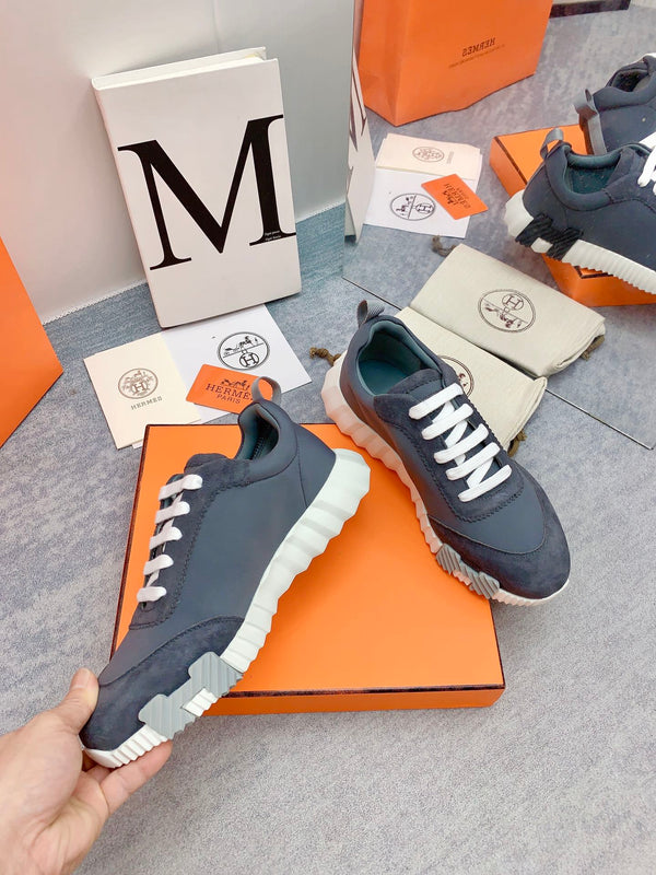 HM Bouncing Sneaker In Grey Lambskin 106433