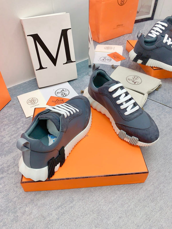 HM Bouncing Sneaker In Grey Lambskin 106433