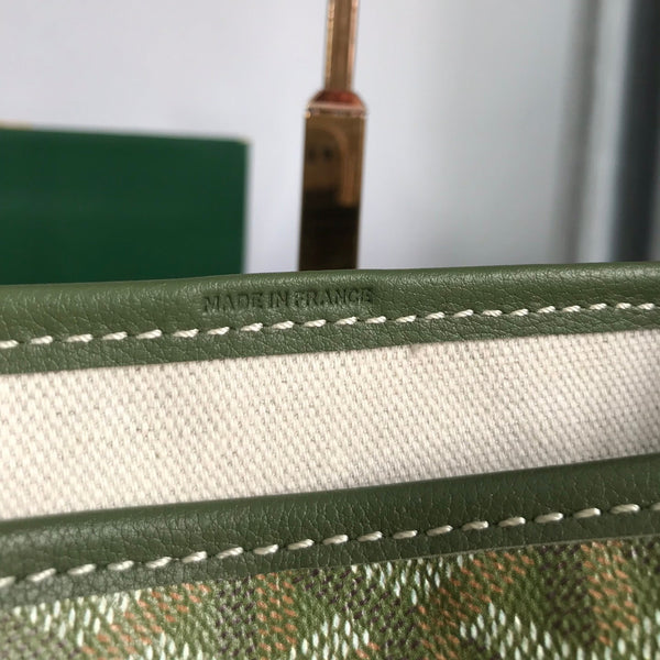 BORSA SAINT LOUIS GM 40 IN TELA GOYARDINE VERDE MIX NERO