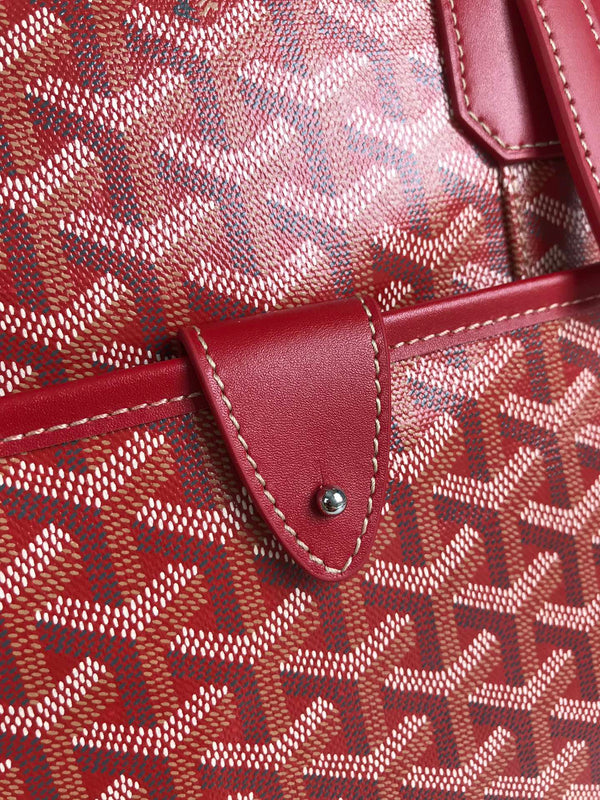 AMBASSADE DOCUMENT CASE 35 IN CLASSIC RED GOYARDINE CANVAS