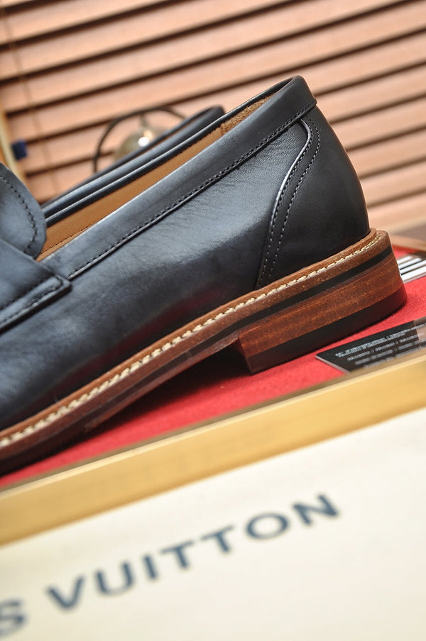 LV FLEX LOAFER IN BLACK CALFSKIN