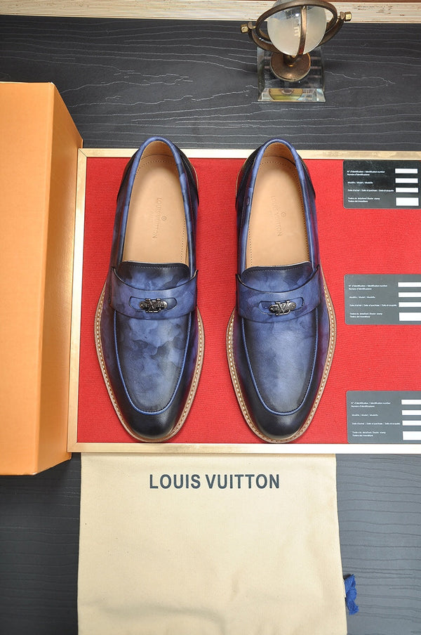 LV FLEX LOAFER IN CERULEAN BLUE CALFSKIN