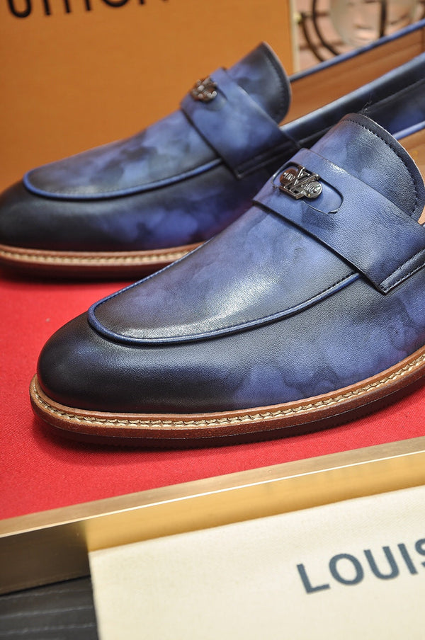 LV FLEX LOAFER IN CERULEAN BLUE CALFSKIN