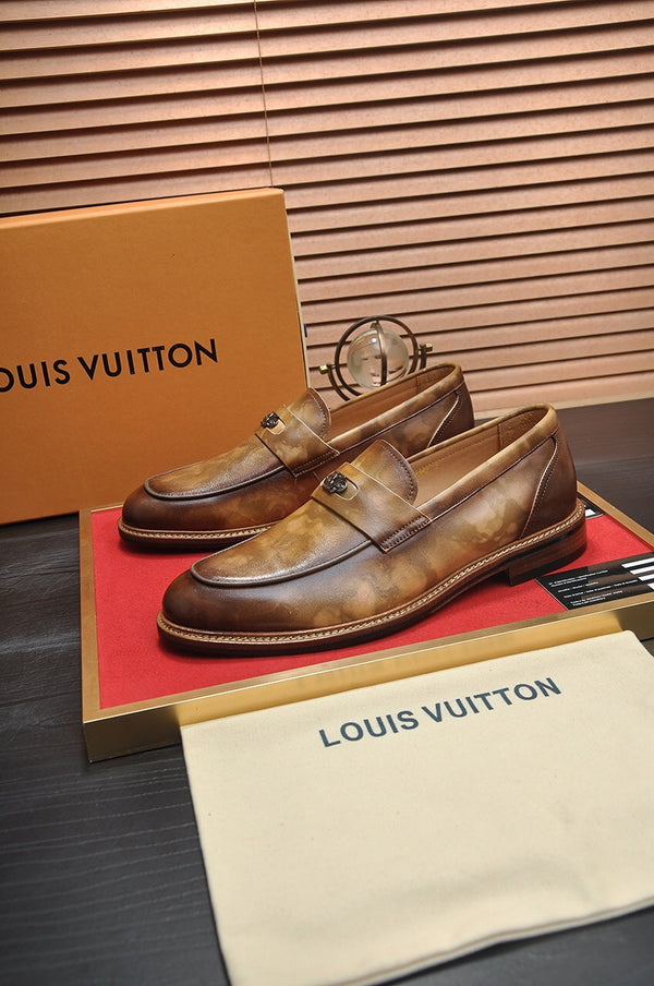 LV FLEX LOAFER IN MOCHA BROWN CALFSKIN
