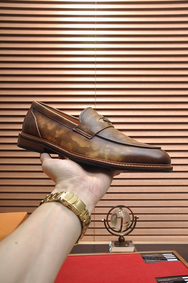 LV FLEX LOAFER IN MOCHA BROWN CALFSKIN