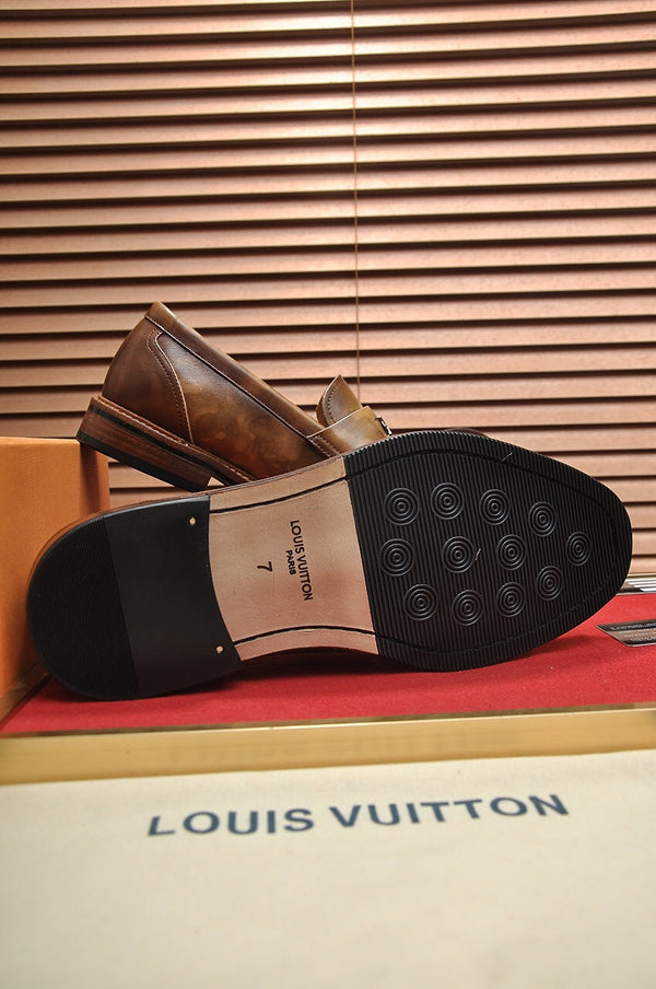 LV FLEX LOAFER IN MOCHA BROWN CALFSKIN