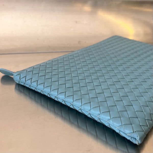 INTRECCIATO 30 IN AGNELLO AZZURRO