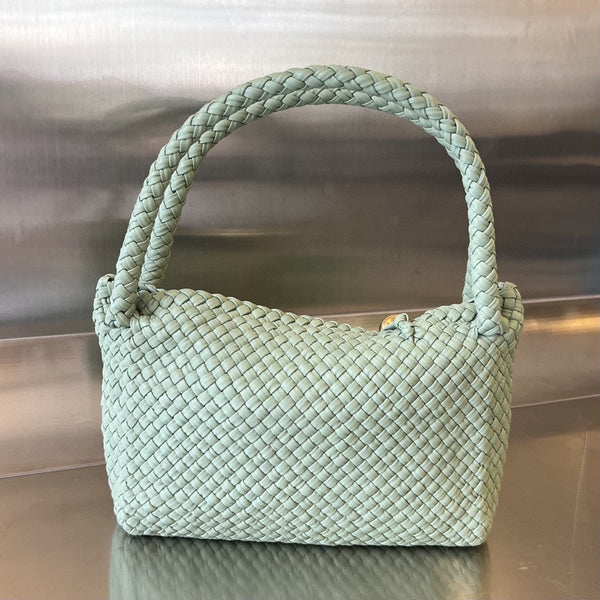 BORSA TOSCA 27 IN PELLE DI VITELLO GRIGIO CREMA