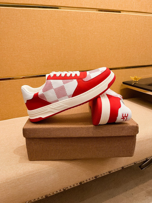 LV BEVERLY SNEAKER WHITE RED