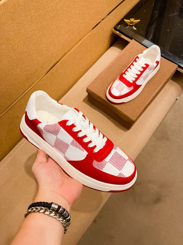 LV BEVERLY SNEAKER WHITE RED