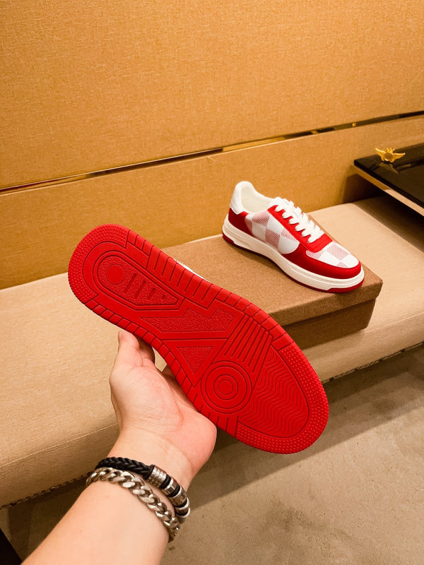 LV BEVERLY SNEAKER WHITE RED