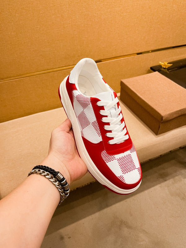 LV BEVERLY SNEAKER WHITE RED