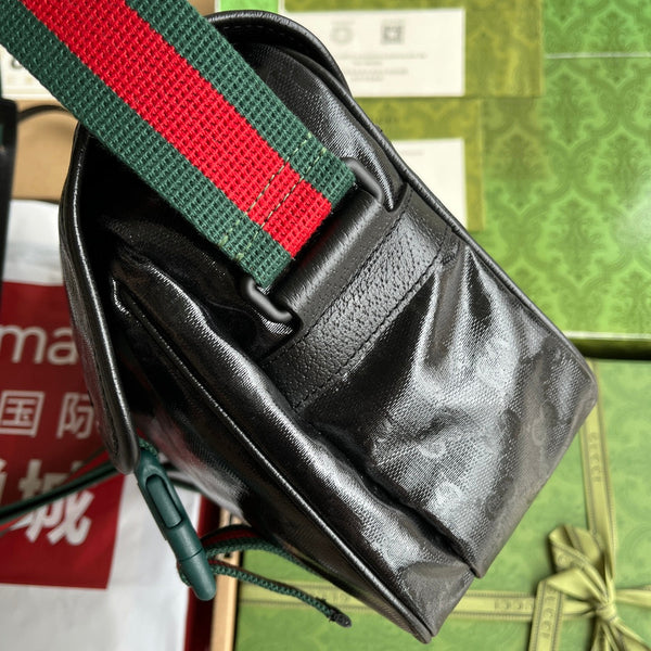 BORSA A MESSENGER 27 IN TELA MONOGRAMMA NERA