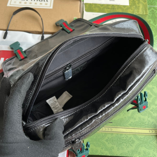 BORSA A MESSENGER 27 IN TELA MONOGRAMMA NERA