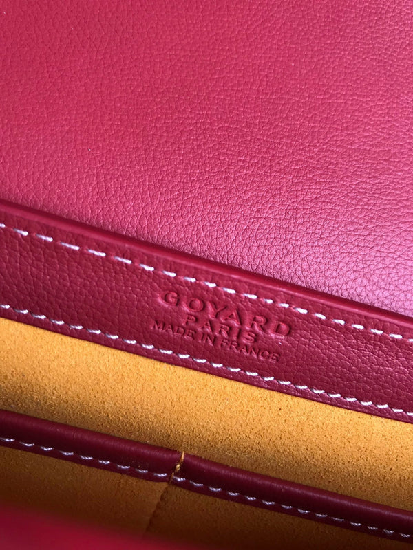 233 BAG 25 IN CLASSIC RED CALFKIN AND GOYARDINE CANVAS