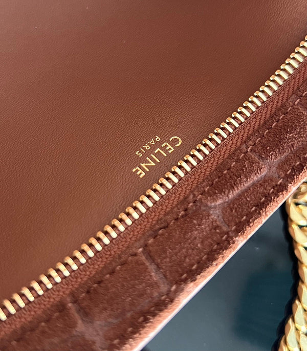 WILTERN TRIOMPHE BAG 31 ORIGINAL SIENNA BROWN LEATHER