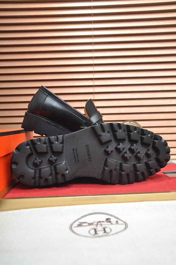 HM MONTEREY LOAFER BLACK CALFSKIN