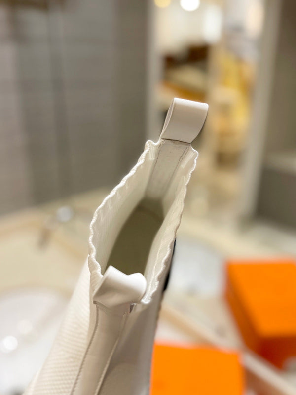 HM Fun Sneaker In White Mesh Fabric And Lambskin 983006