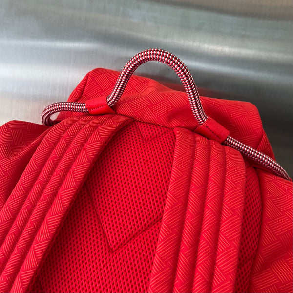 ZAINO ALTO 42 IN TESSUTO JACQUARD ROSSO CILIEGIA