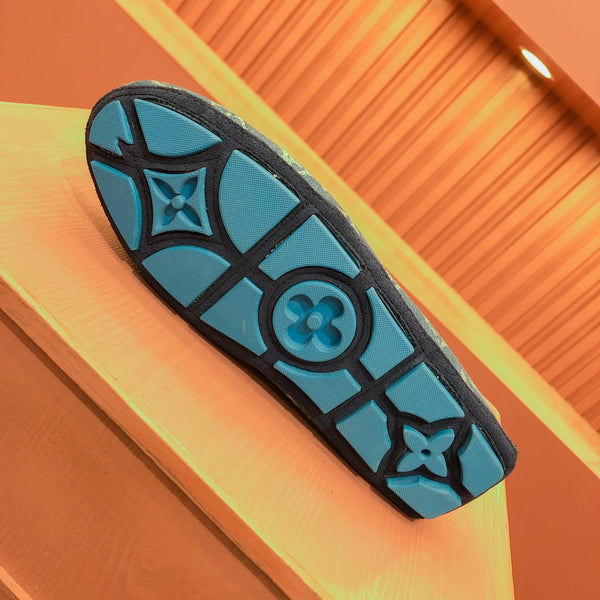 LV LOAFER IN BLUE MONOGRAM DENIM WITH BOW