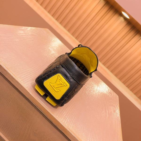 LV LOAFER IN BLACK EMBOSSED CALFSKIN