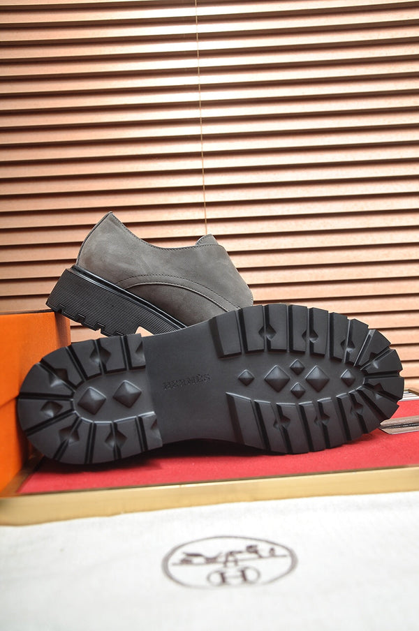 HM MONK STRAP GRAY SUEDE