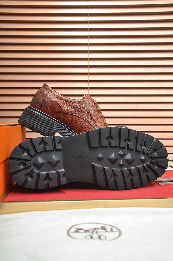 HM DANIEL TRAMPING SHOE BRONZE WRINKLE CALFSKIN