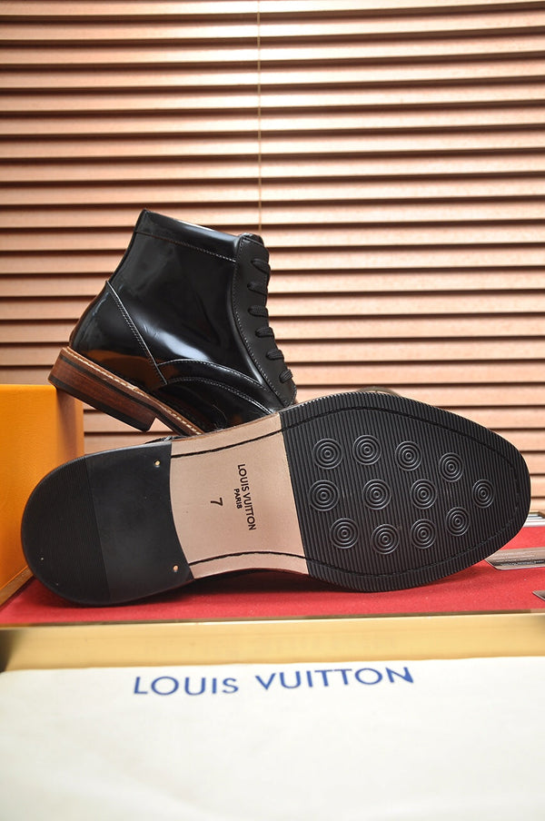 STIVALETTO LV IN PELLE DI VITELLO NERA LUCIDA