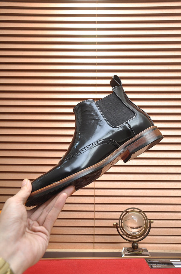 LV CHELSEA ANKLE BOOT IN BLACK CALFSKIN