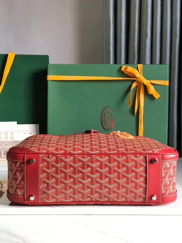 SAINT JEANNE BAG 35 IN CANNON PINK GOYARDINE CANVAS AND CALFSKIN