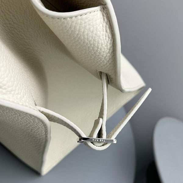 The Row Margaux 17 White Calfskin