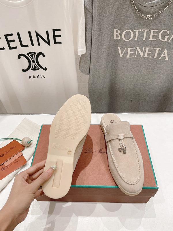 LP CHARMS WALK BABOUCHE LOAFERS BEIGE SUEDE