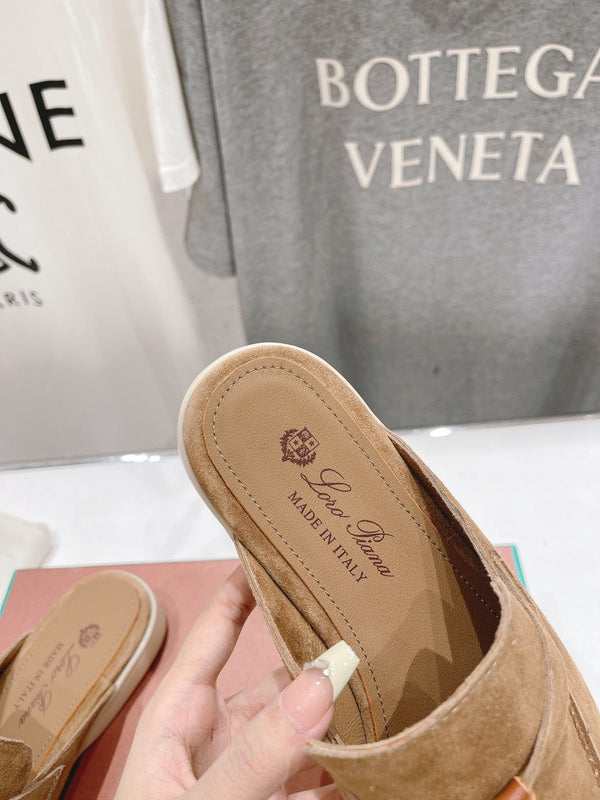 LP CHARMS WALK BABOUCHE LOAFERS COPPER SUEDE