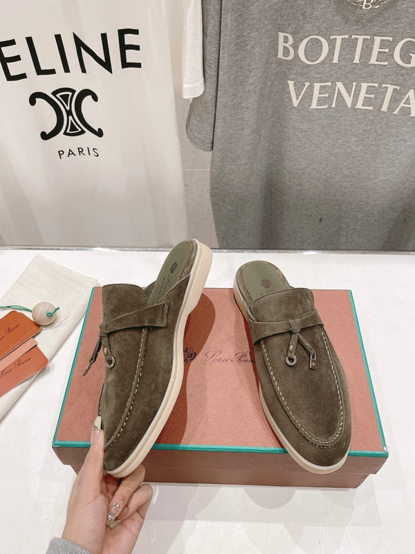 MOCASSINI LP CHARMS WALK BABOUCHE IN CAMOSCIO CEDRO