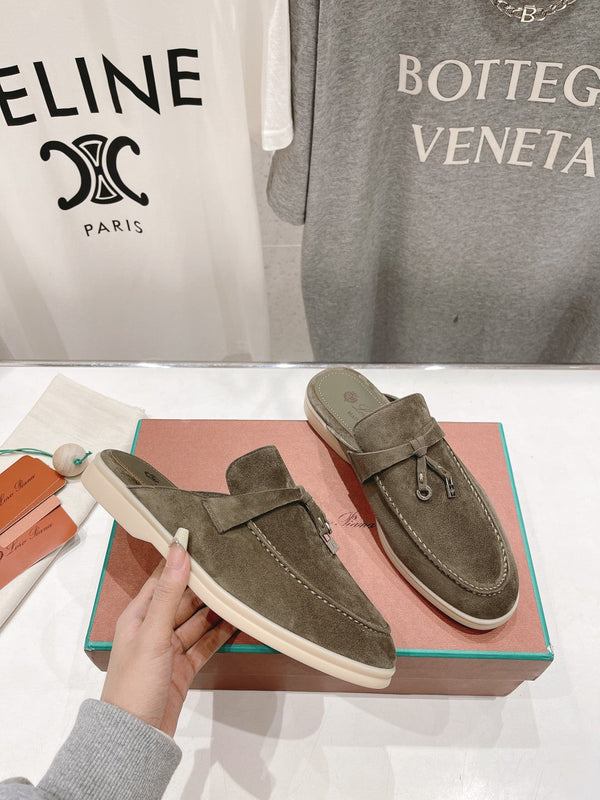 MOCASSINI LP CHARMS WALK BABOUCHE IN CAMOSCIO CEDRO