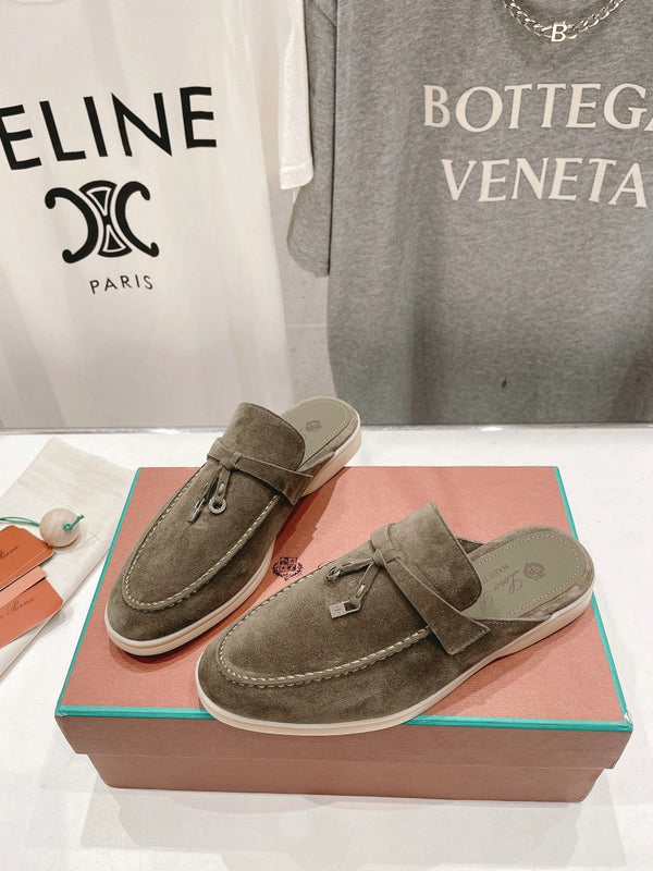 MOCASSINI LP CHARMS WALK BABOUCHE IN CAMOSCIO CEDRO