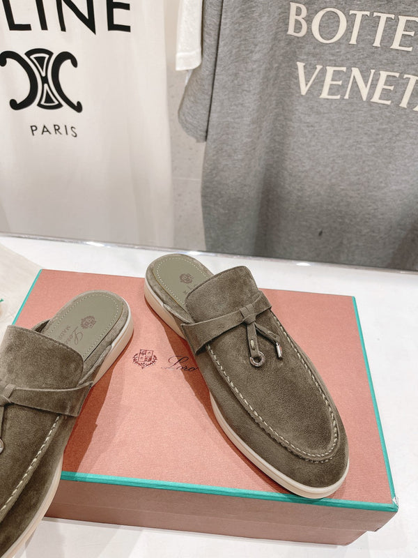 MOCASSINI LP CHARMS WALK BABOUCHE IN CAMOSCIO CEDRO