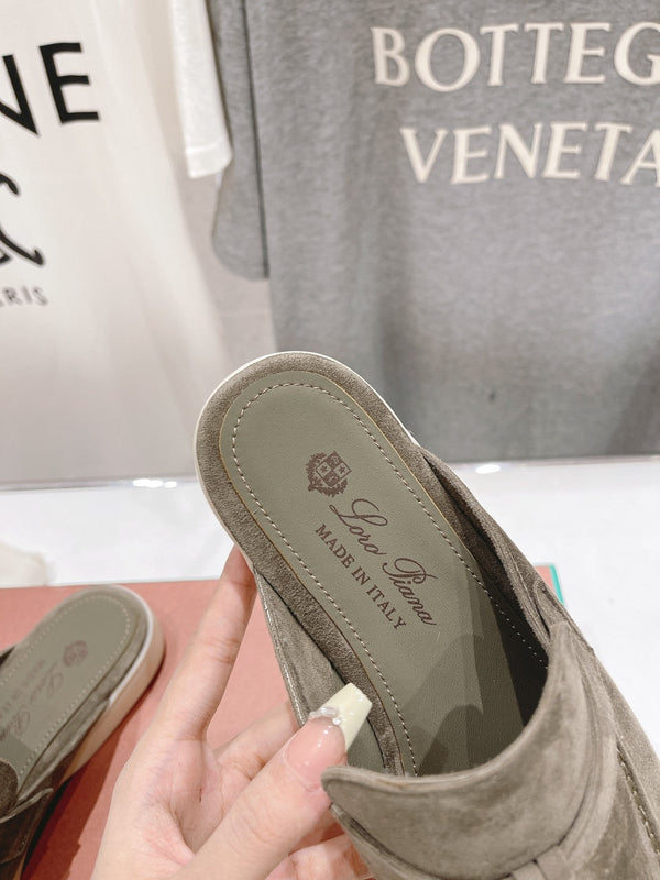 MOCASSINI LP CHARMS WALK BABOUCHE IN CAMOSCIO CEDRO