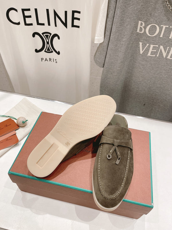 MOCASSINI LP CHARMS WALK BABOUCHE IN CAMOSCIO CEDRO