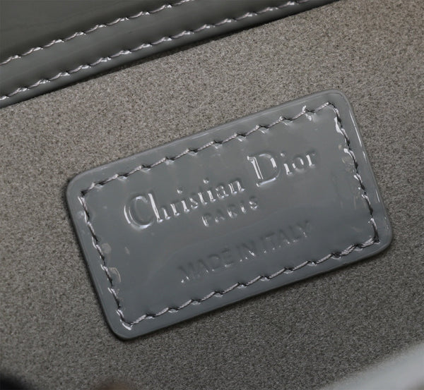 MEDIUM LADY D-JOY 26 ROCK GRAY LAMBSKIN