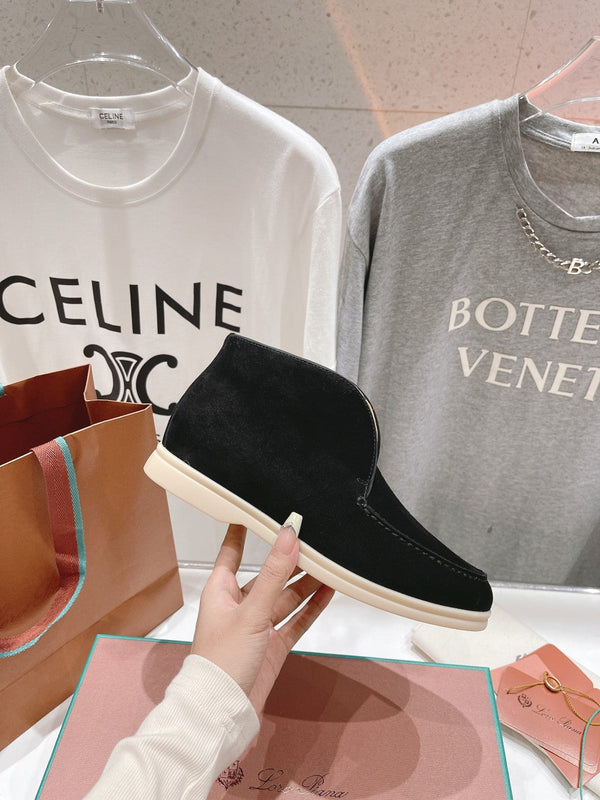 LP HIGH TOP OPEN WALK LOAFERS BLACK SUEDE