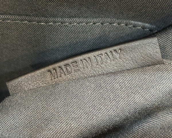 BORSA FENDI 27 IN TESSUTO JACQUARD MARRONE MIX NERO CON PELLE DI VITELLO