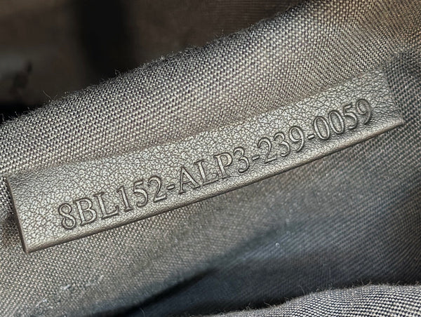 BORSA FENDI 27 IN TESSUTO JACQUARD MARRONE MIX NERO CON PELLE DI VITELLO