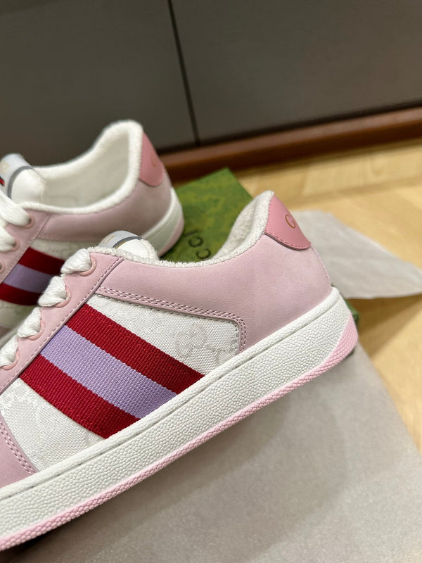 SCARPA DA STIVALETTO GG SCREENER DA DONNA IN PELLE DI VITELLO ROSA CHIARO