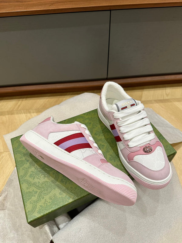 SCARPA DA STIVALETTO GG SCREENER DA DONNA IN PELLE DI VITELLO ROSA CHIARO