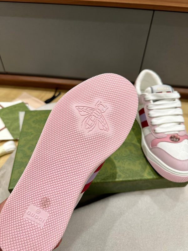 SCARPA DA STIVALETTO GG SCREENER DA DONNA IN PELLE DI VITELLO ROSA CHIARO