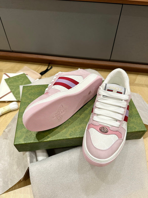 SCARPA DA STIVALETTO GG SCREENER DA DONNA IN PELLE DI VITELLO ROSA CHIARO